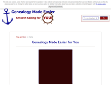 Tablet Screenshot of genealogy-made-easier.com